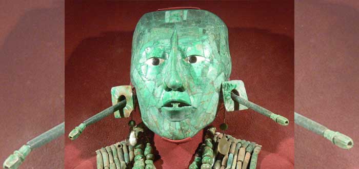 Máscara mortuoria del Rey Pakal de Palenque, gobernante maya