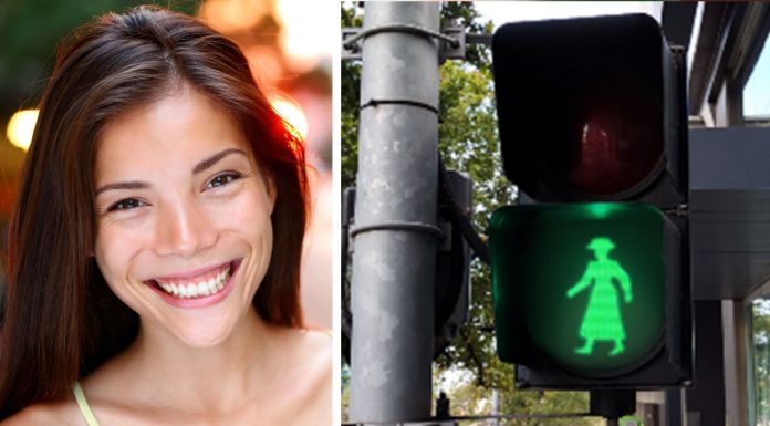 Los semáforos en Australia representaron a las mujeres durante un mes