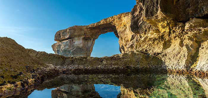 Ventana azul, Malta, Isla de Gozo