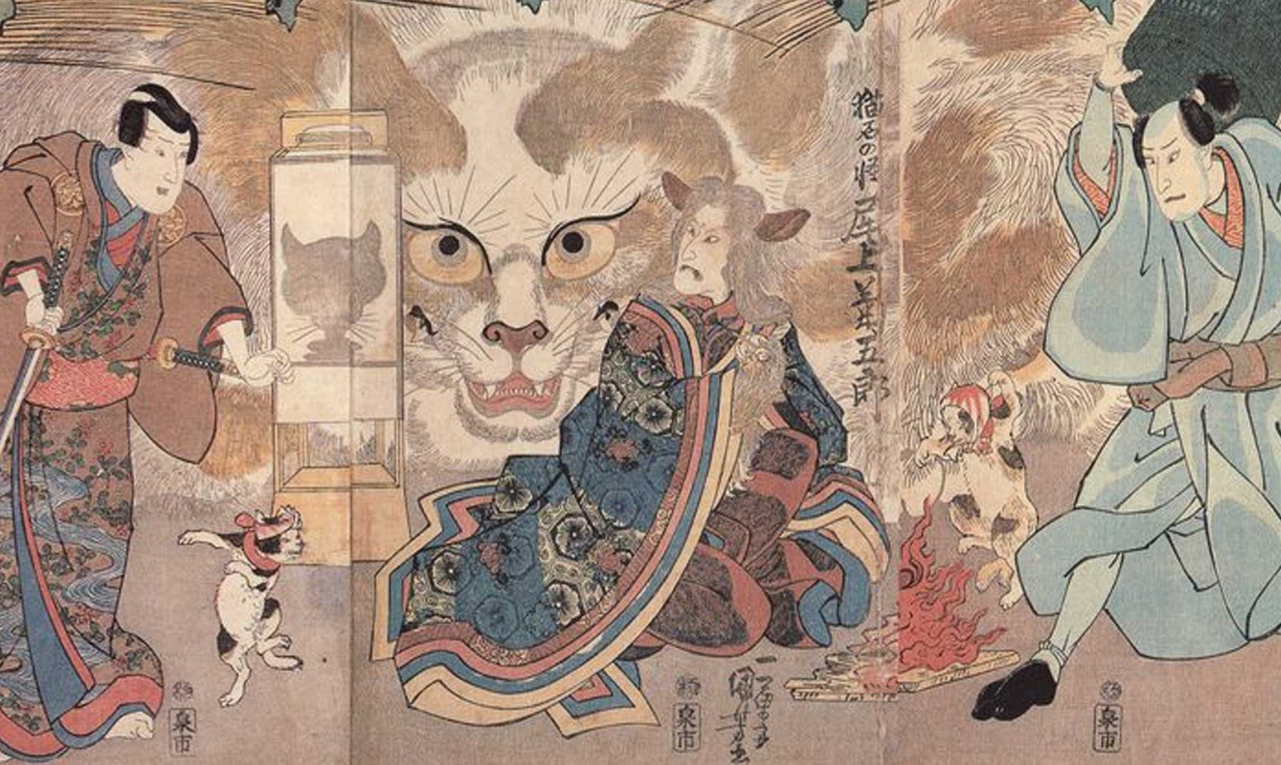 Resultado de imagen de La leyenda de los Bakeneko, los temibles gatos de Japón