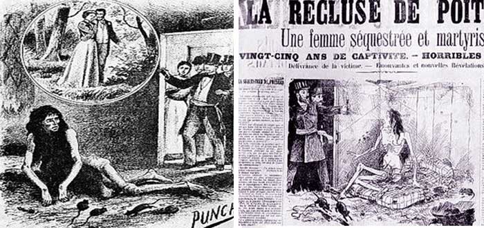 Imágenes de cómo los medios de la época ilustraron el caso de Blanche Monnier