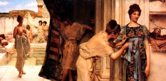 mujer de la antigua roma