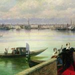 Sobre Lordy Byron, Pintura representando la visita de Lord Byron a San Lázaro (Venecia)