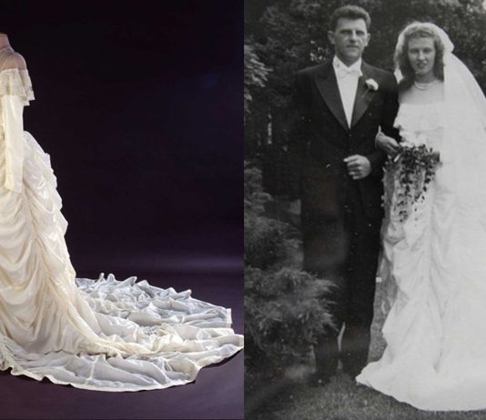 La emocionante historia del vestido de novia hecho con tela de paracaídas