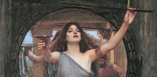 Circe, diosa hechicera y curandera de la mitología griega.