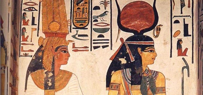 Hathor, diosa del amor en el Antiguo Egipto.