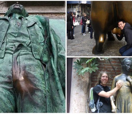 5 Estatuas del mundo que la gente toca donde no debe