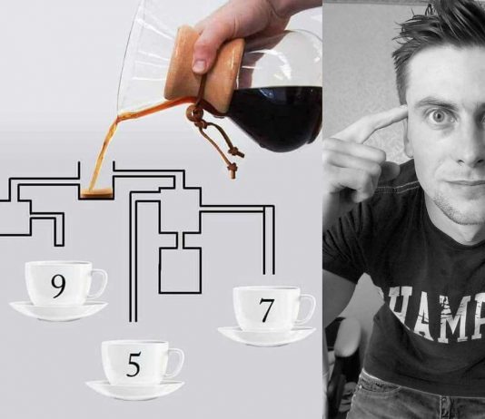 El acertijo de las tazas de café. ¿Cuál se llenará primero?