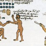 Fragmento del Códice Mendoza en el que se ilustran algunos castigos a los niños del Imperio azteca