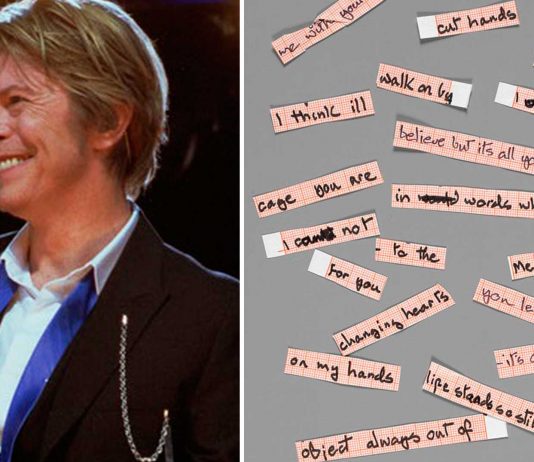 La técnica de escritura que usaba David Bowie y que es muy extraña La técnica de escritura que usaba David Bowie y que es muy extraña