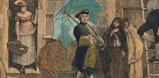 La triste historia del primer inglés que utilizó un paraguas