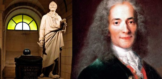 La estatua de Voltaire que... ¡contiene su corazón!