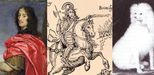 El perro Boye, el espíritu familiar del siniestro príncipe Rupert del Rhin