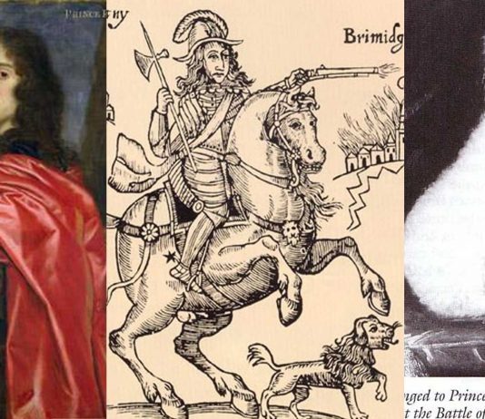 El perro Boye, el espíritu familiar del siniestro príncipe Rupert del Rhin