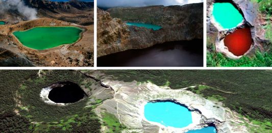 El monte Kelimutu, un lugar mágico donde los lagos cambian de color
