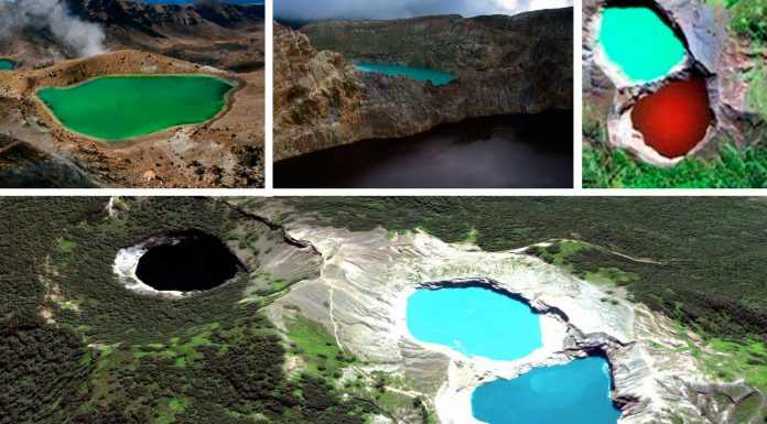 El monte Kelimutu, un lugar mágico donde los lagos cambian de color