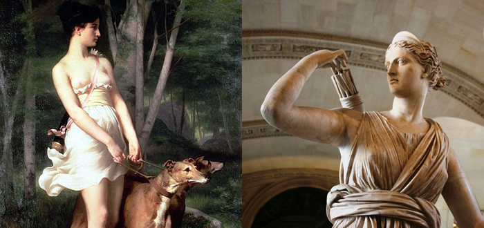 Artemis, representada como Diana pelos romanos