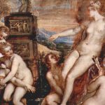Fragmento de Diana y Calisto, obra de Tiziano