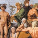 Extracto de Asamblea de los dioses, de Rafael.