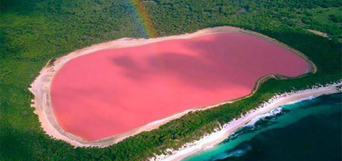 el lago rosa de Australia