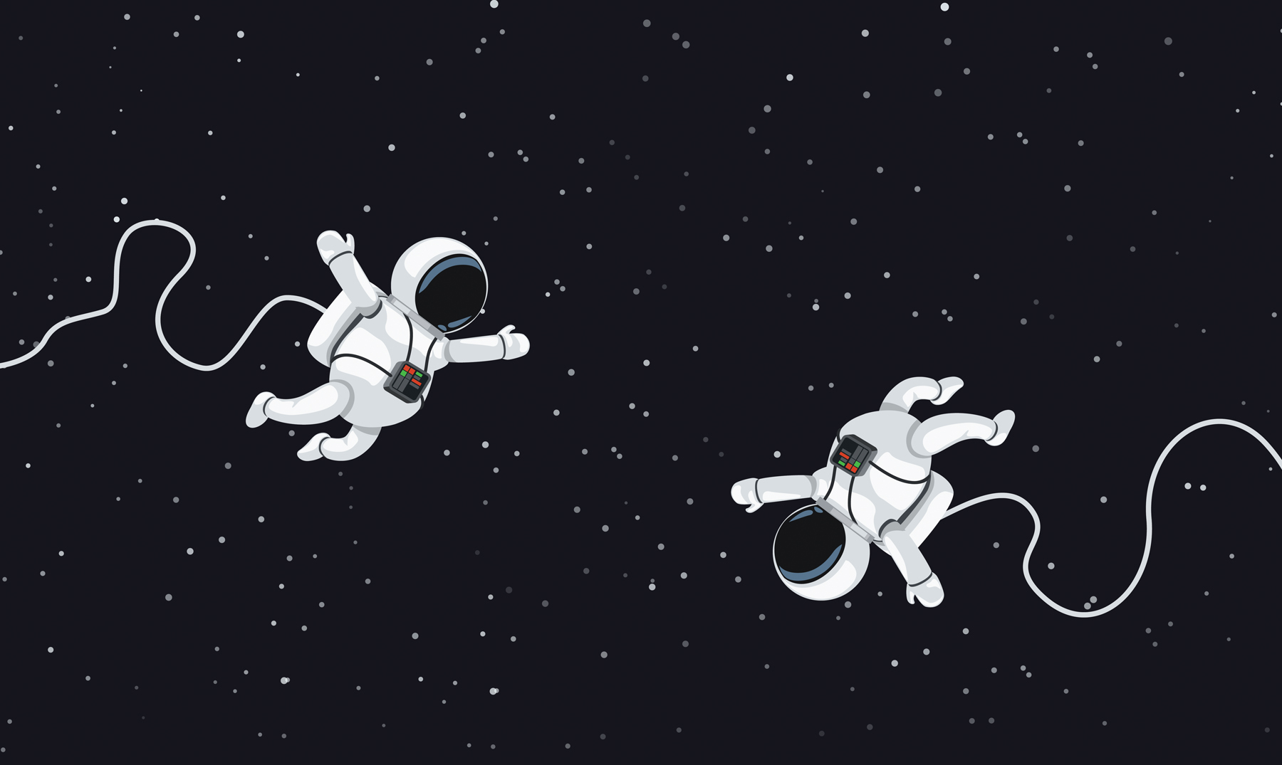 В темном небе звезды светят космонавт летит. Космонавт улетает в космос. Два Космонавта. Макет космонавт в космосе. Космонавт парит в космосе.