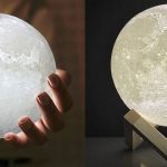 regalos muy curiosos, lámpara con forma de luna