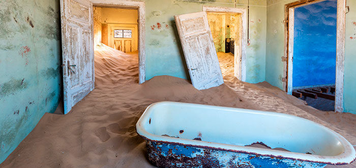 edificios abandonados, Kolmanskop, Namibia