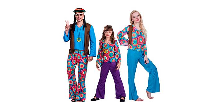disfraz de hippie