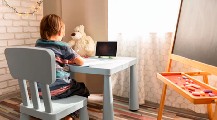 cómo crear un espacio de escritorio para niños